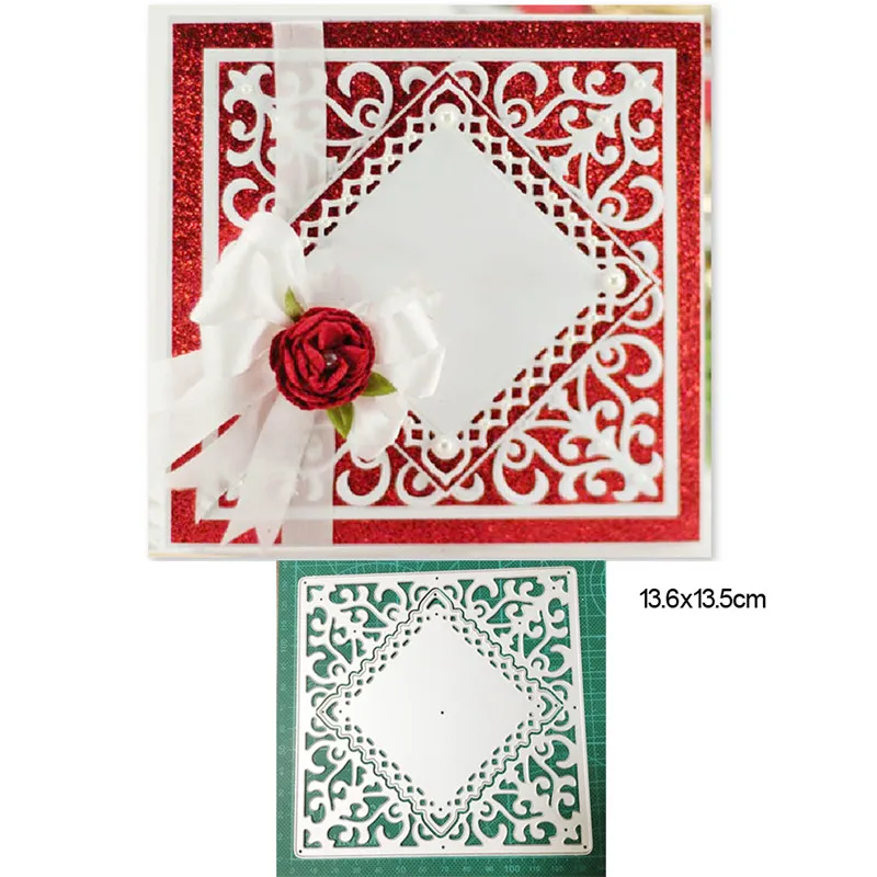 

craft dies metal cutting dies cut die mold lace background frame decoration Scrapbook dies knife mould blade punch stencils dies