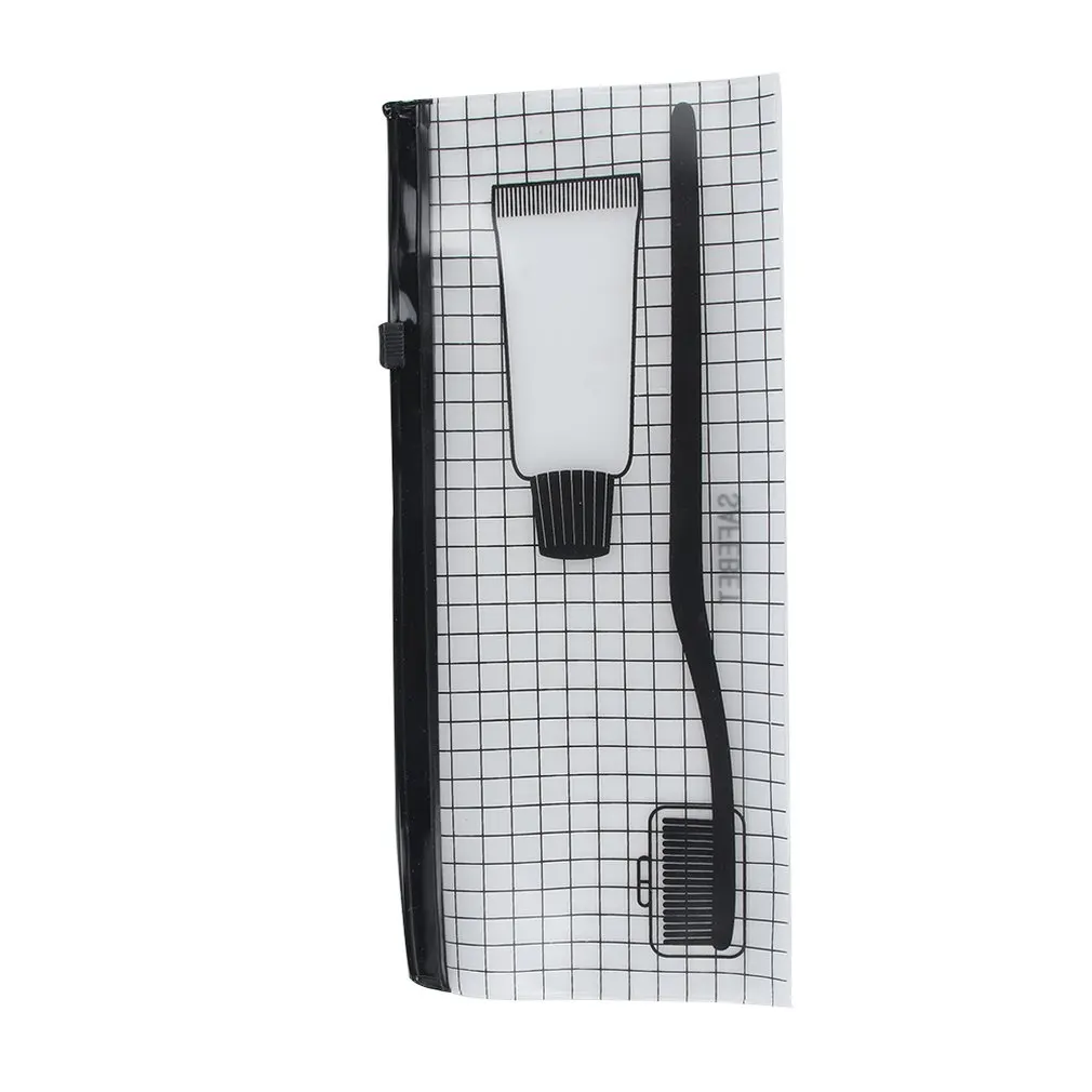 Прозрачный ПВХ водонепроницаемый мешочек маленькая зубная паста щетка 207