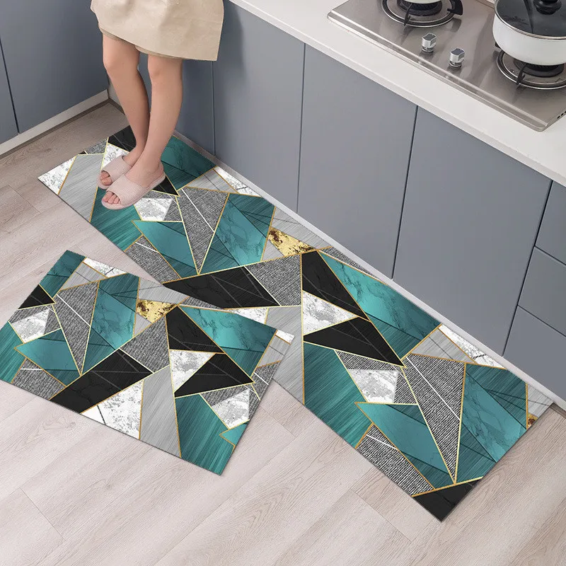 

Free shipping Anti-slip Antifouling Long Rugs Nordic Style Kitchen Mat Floor Carpet