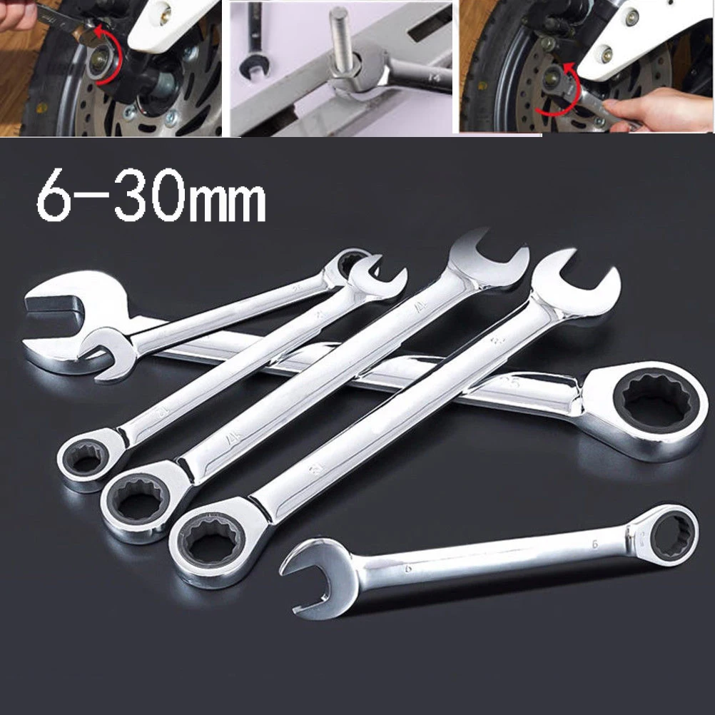 Набор гаечных ключей с храповым механизмом комплект трещоткой кольцевой ключ