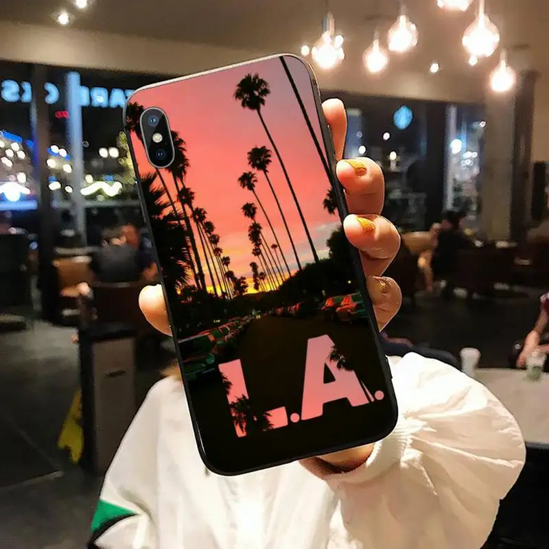 

Travel Los Angeles California high quality Phone Case shell for iPhone 11 12 pro XS MAX 8 7 6 6S Plus X 5S SE 2020 XR