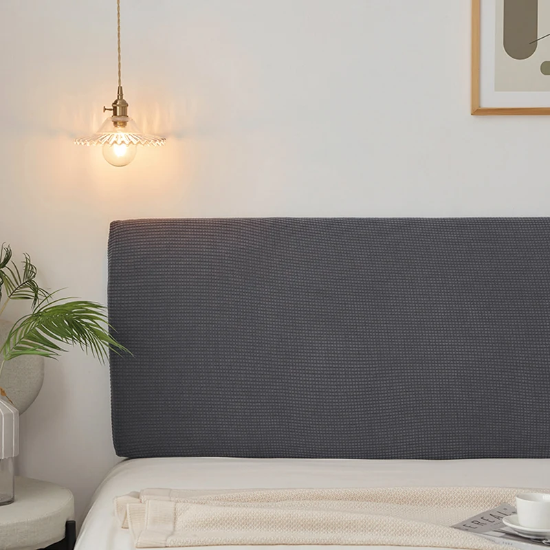 Современный однотонный замшевый чехол для кровати прикроватный закрытый