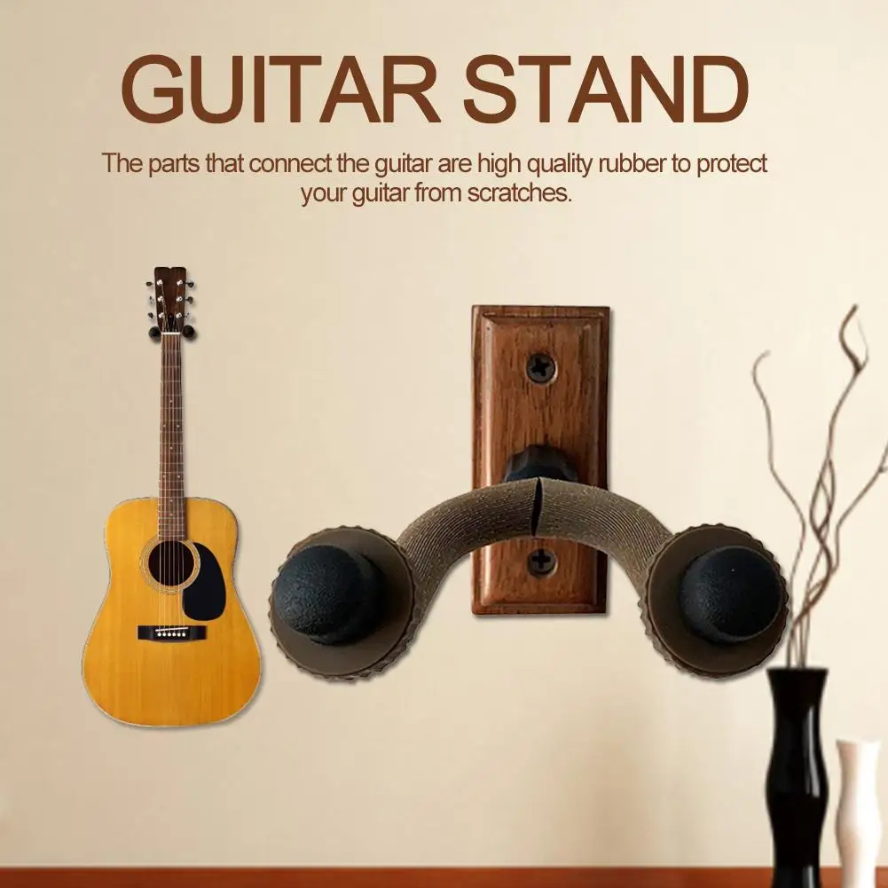 GH 01 крюк для гитары Деревянный с крючком монтажа на стене держатель Акустическая