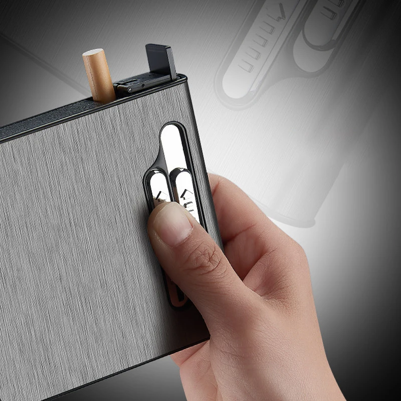 2 in1 сигареты чехол ветрозащитная сигаретная плазменная Зажигалка USB