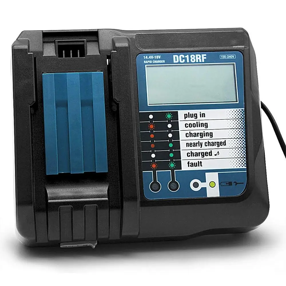 14.4V 18V Li-Ion Smart Battery Charger Lcd Digital Display For Makita BL1830 BL1815 DC18RC BL1430 DC14SA | Электроника