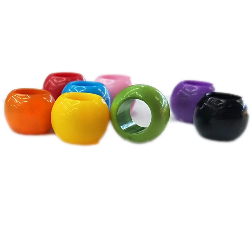 10 шт. пластиковые цветные плетеные косы для волос Dread Dreadlock бусины манжеты кольца