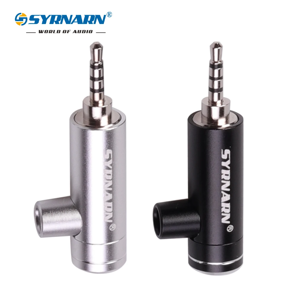 1 шт. Концевая вилка для наушников 2 5 мм 90 градусный правый угол l образный локоть с