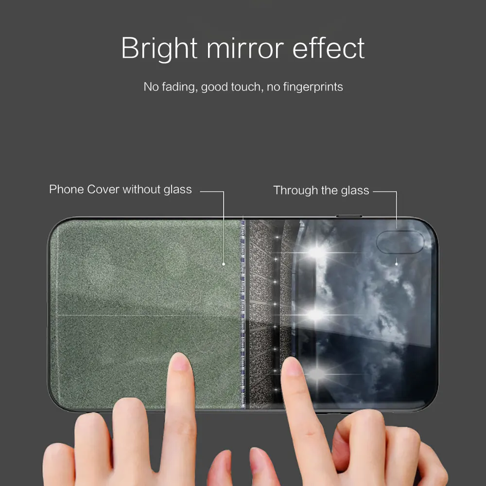 Мягкий силиконовый стеклянный чехол для iPhone 13 12 11 Pro X XS Max XR 8 7 6 Plus SE 2020 S черный