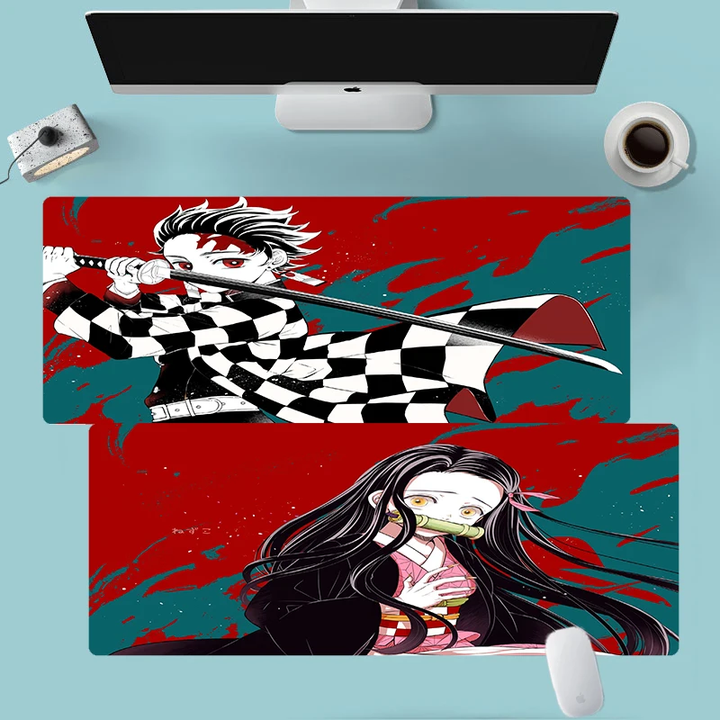 

Demon Slayer Mouse Pad Computer Mat Mousepad Anime Mausepad Cute Kawaii Gaming Accessories Pad Gamer Keyboard Deskmat Varmilo