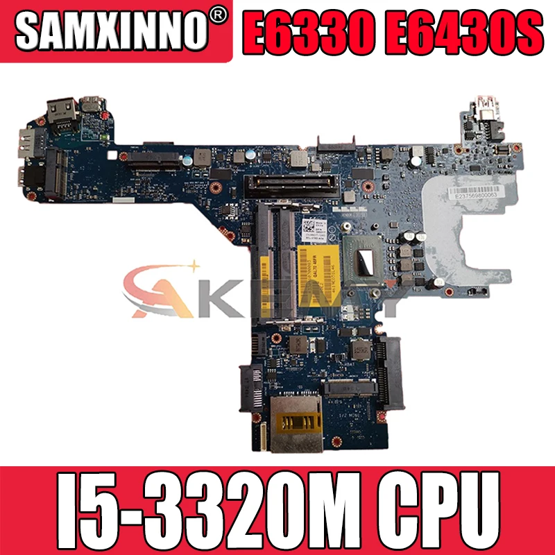 

Akemy I5-3320M FOR Dell Latitude E6330 E6430S Laptop Motherboard QAL70 LA-7741P CN-0850YT 850YT Mainboard 100% tested