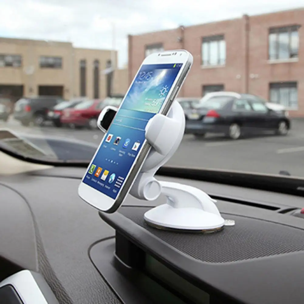 

360 Degrees Rotation Car Mobile Phone Holder Universal Suction Mount Cellphone Dashboard Bracket Stand Desktop Phone Rack