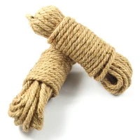0 39 inch 10mm natural jute hemp rope diy craft cord retro style braided rope hand rope natural crafts decoration