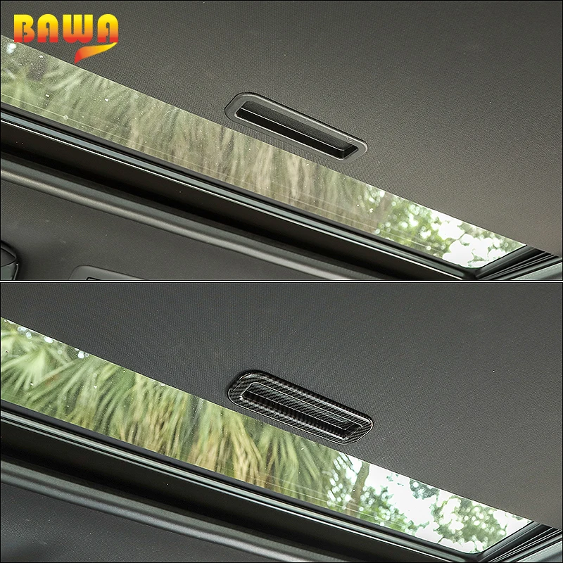 

BAWA Interior Mouldings Skylight Handle Decoration Cover Stickers Accessories for Dodge RAM 1500 For Dodge Charger