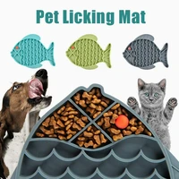 pet feeding silicone plates dogs slow feeders treat dispensing licking mat