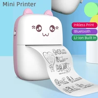wireless bluetooth label printer mini portable pocket hd thermal photo tag price sticker printer fast printing home use office