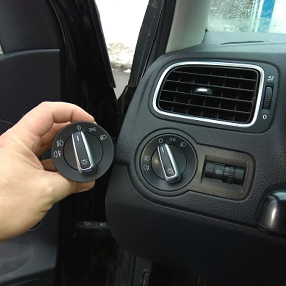 Для V-W Golf MK4 J-etta 4 Bora для Passat B5 хромированная головная фара переключатель