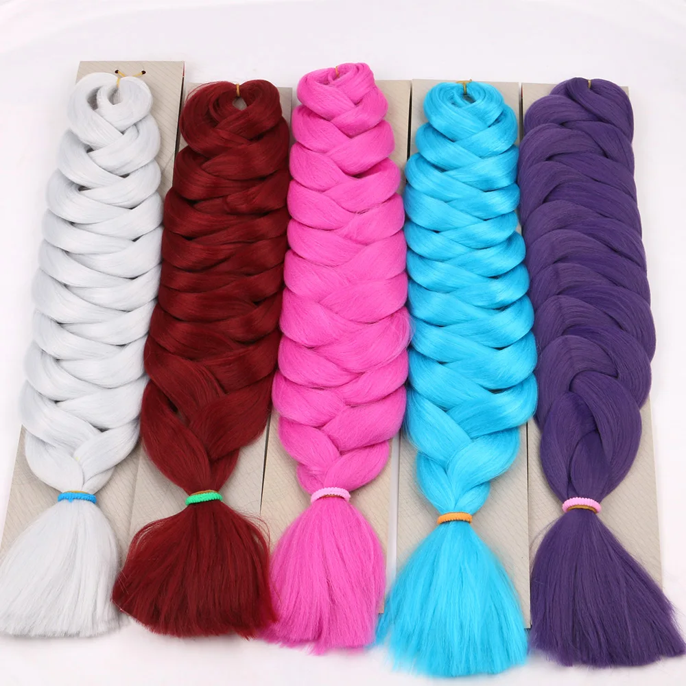 41 дюймов синтетический парик огромные косички на крючках накладные волосы 165