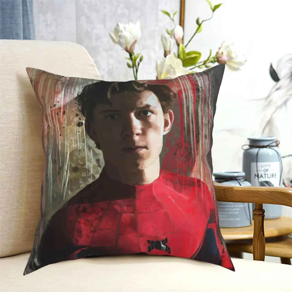 

Том Голландия квадратная Подушка Чехол с принтом Декоративная Подушка Чехол для дивана сиденье Подушка Чехол Оптовая продажа