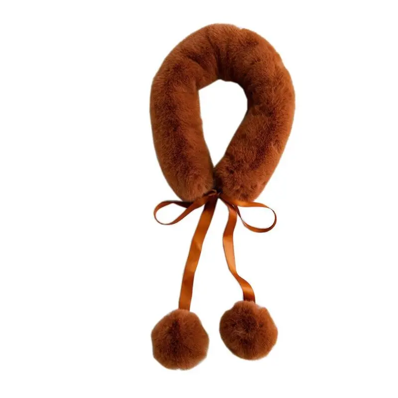 Женский утепленный воротник из искусственного меха норки с воротником шарфом