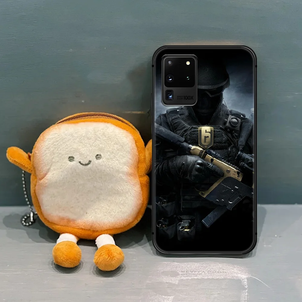 

Rainbow Six Sieges Phone Case Cover Hull For Samsung Galaxy S 7 8 9 10 e 20 FE uitra plus Note 9 10 20 black Coque Soft Etui