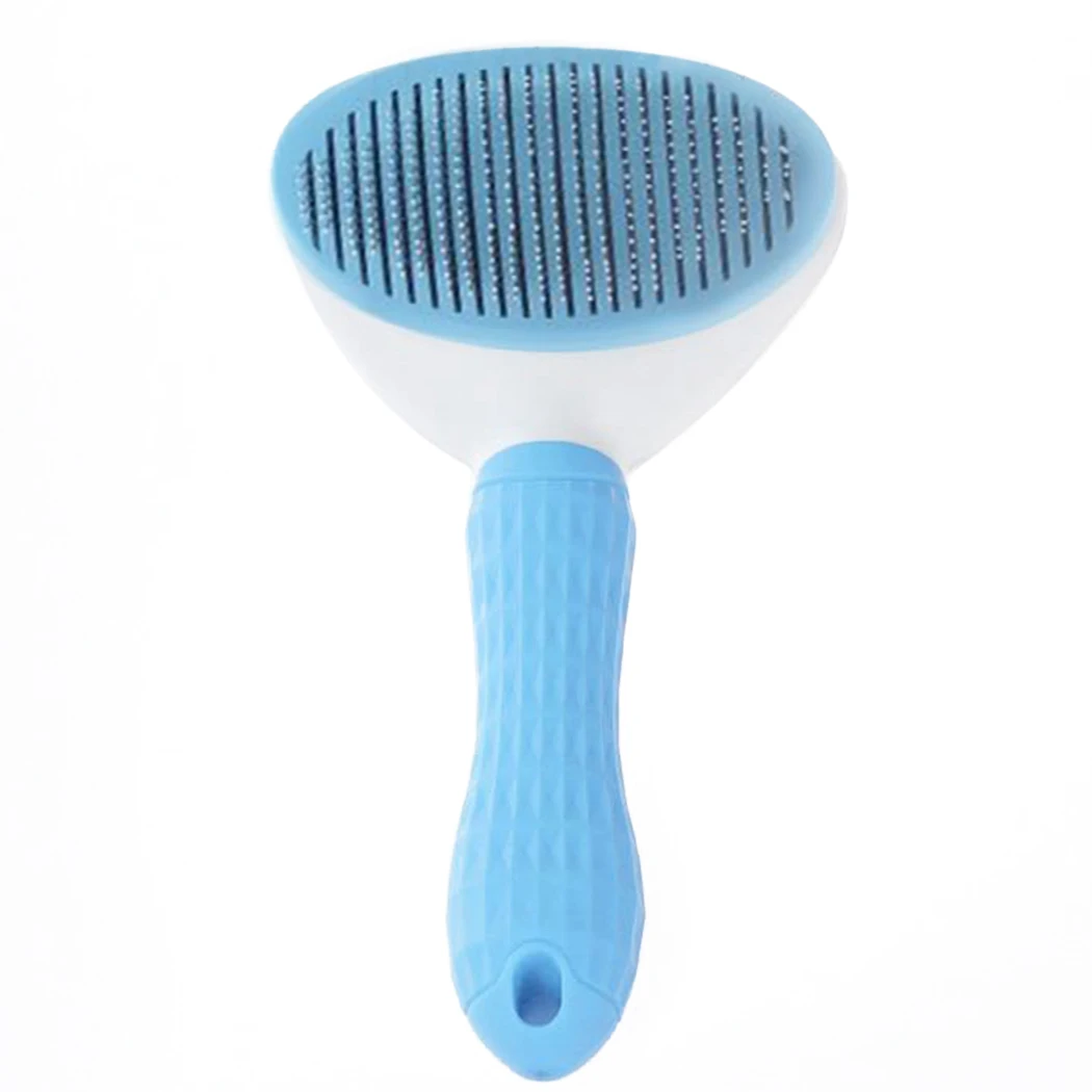 

Legendog High Quality Pet Comb Pet Grooming Brush Two Styles Plastic Steel Needle Self Cleaning Brush Dog Shedding Comb