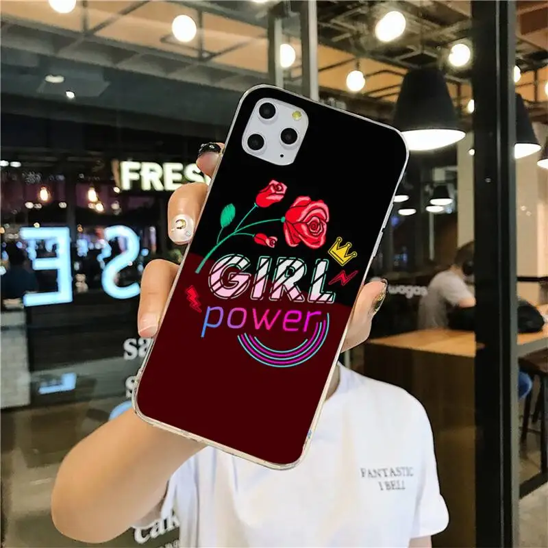 HPCHCJHM Женский мягкий силиконовый черный чехол для телефона iPhone 11 pro XS MAX 8 7 6 6S Plus X 5S