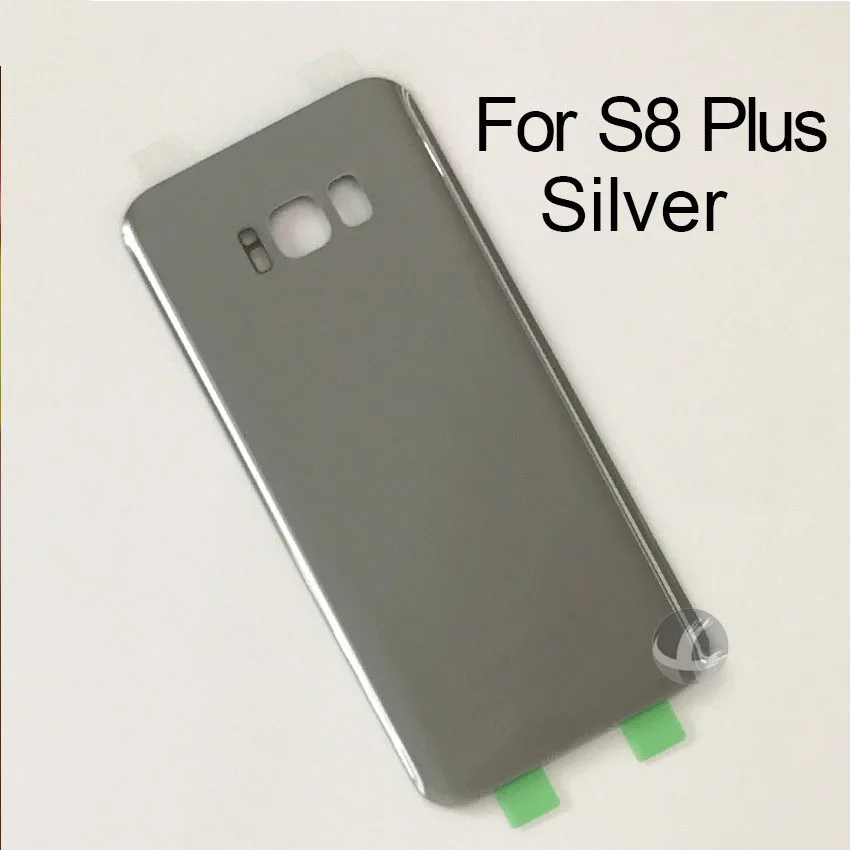 Back Glass Housing + Adhesive For Samsung Galaxy S8 Plus Rear Panel Plate Battery Cover Lid With Logo | Мобильные телефоны и