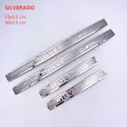 For Chevrolet Silverado 1500 2500 3500 2016-2021 Door Sill Scuff Plate Guard Stainless Steel Kick Pedal Stickers Car Accessories