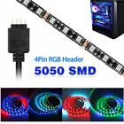 4-контактный разъем ARGB SMD 5050 RGB, светодиодная лента для модели ПК, чехол для компьютера, DC 12 В, 4-контактный свет, совместим с Asus Aura Asrock