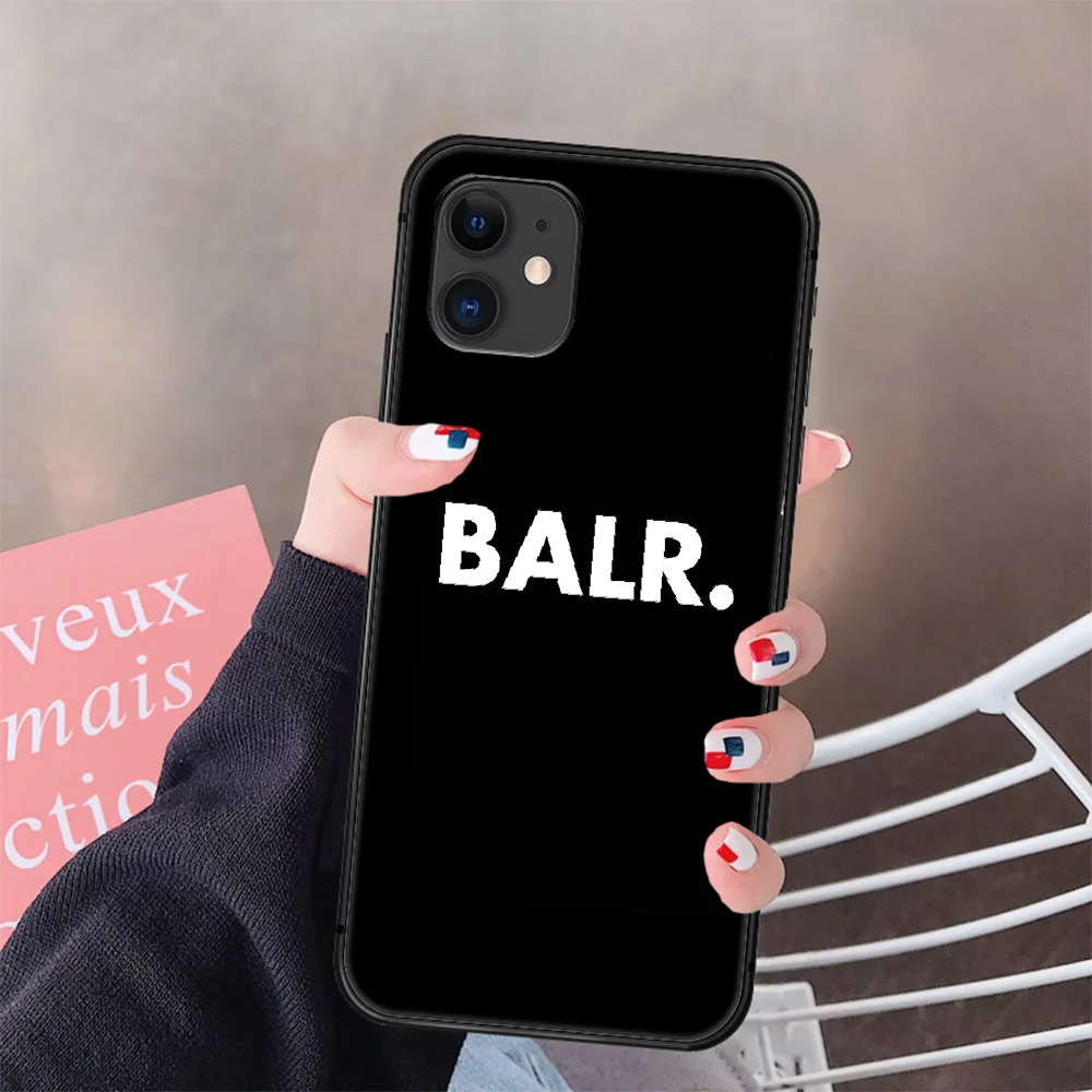 

Brand Luxury BALRs Phone Case Cover Hull For IPhone 5 5s se 2 6 6s 7 8 12 Mini Plus X XS XR 11 PRO MAX black Back Luxury Funda