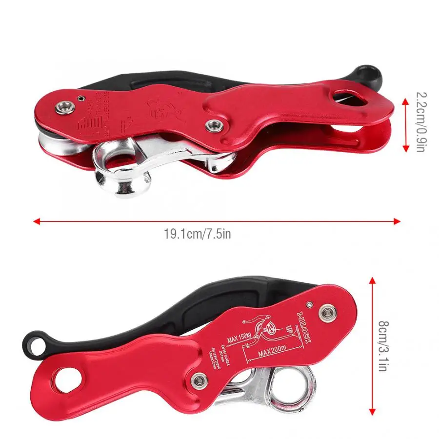 Карабин для альпинизма самостоятельное торможение стопорный трос зажим