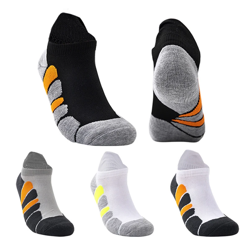 

Men Running Socks Professional Soft Anklet Sports Male Run Casual Skateboard Socks Boat Socks Breathable Invisible No Show Socks