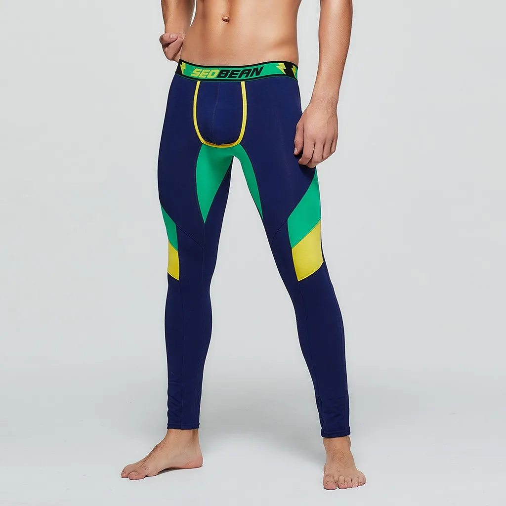 Спортивные штаны для йоги мужские джоггеры Сексуальные облегающие брюки