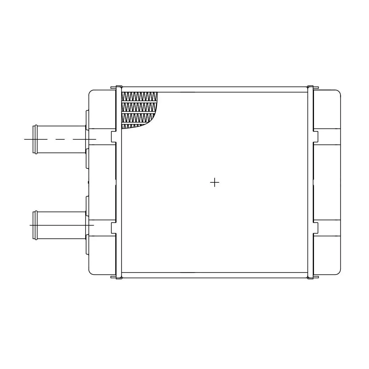 Радиатор отопителя (салонного) для автомобилей МАЗ 103/105 LUZAR LRh 1202 LRH1202 | Автомобили