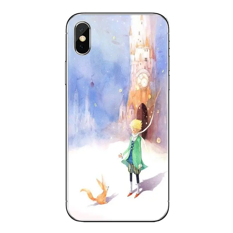 Housing the little prince fox illustration For Samsung Galaxy S2 S3 S4 S5 MINI S6 S7 edge S8 S9 Plus Note 2 3 4 5 8 Coque Fundas |