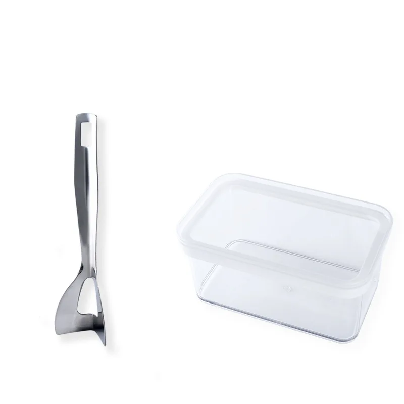 

Butter Sealed Box Cutting Set Butter Box Sealing with Lid Knife Food Dish Ceramic Keeper Tool Cheese Storage Tray Plate Contain
