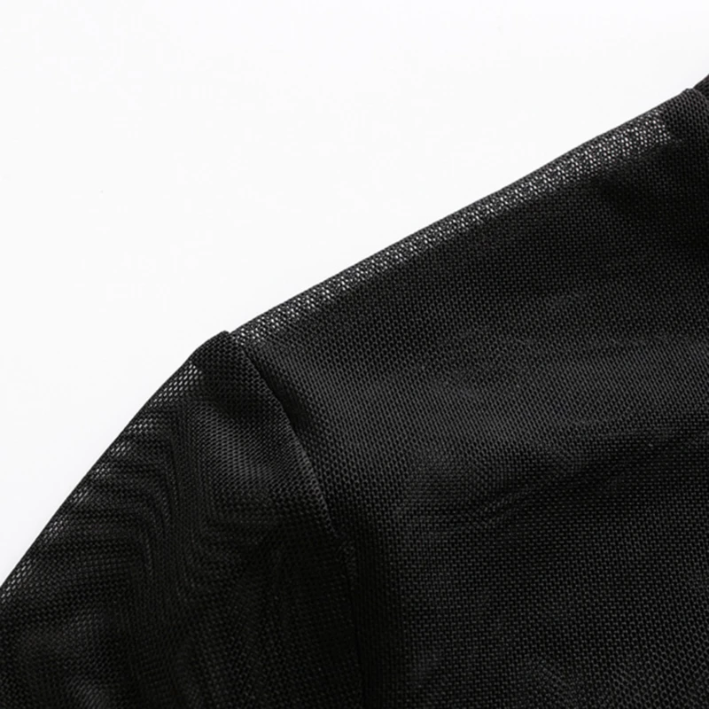 Для женщин сексуальная пижама с длинным рукавом пикантные сетчатые ажурные