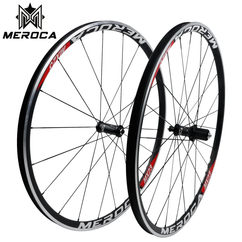 Набор колес для дорожного велосипеда MEROCA 700c MX23/MX25/PRO V/C/дисковый тормоз прямой