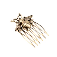 hot retro alloy comb bee hair comb ancient style hair clip hairpin women hair accessories ponytail holder headwear