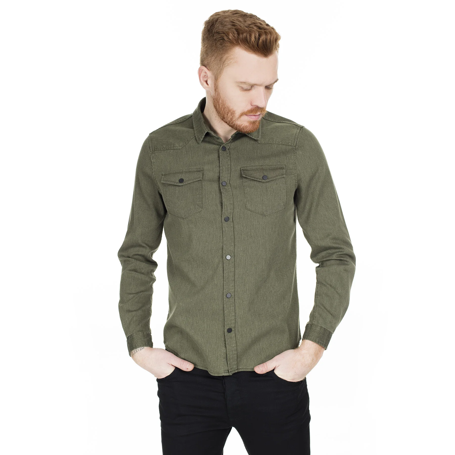 Buratti мужские рубашки карманы Высокое качество с длинным рукавом Элегантная