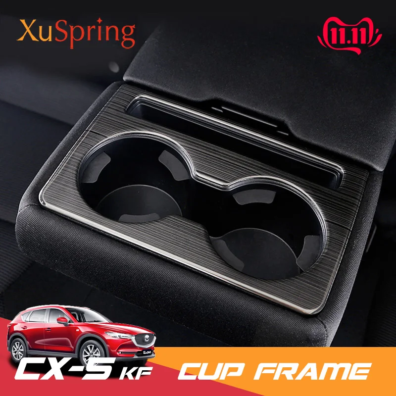 Для Mazda CX 5 CX5 2017 2020 KF заднего сиденья подстаканник накладка наклейки рамка кольца