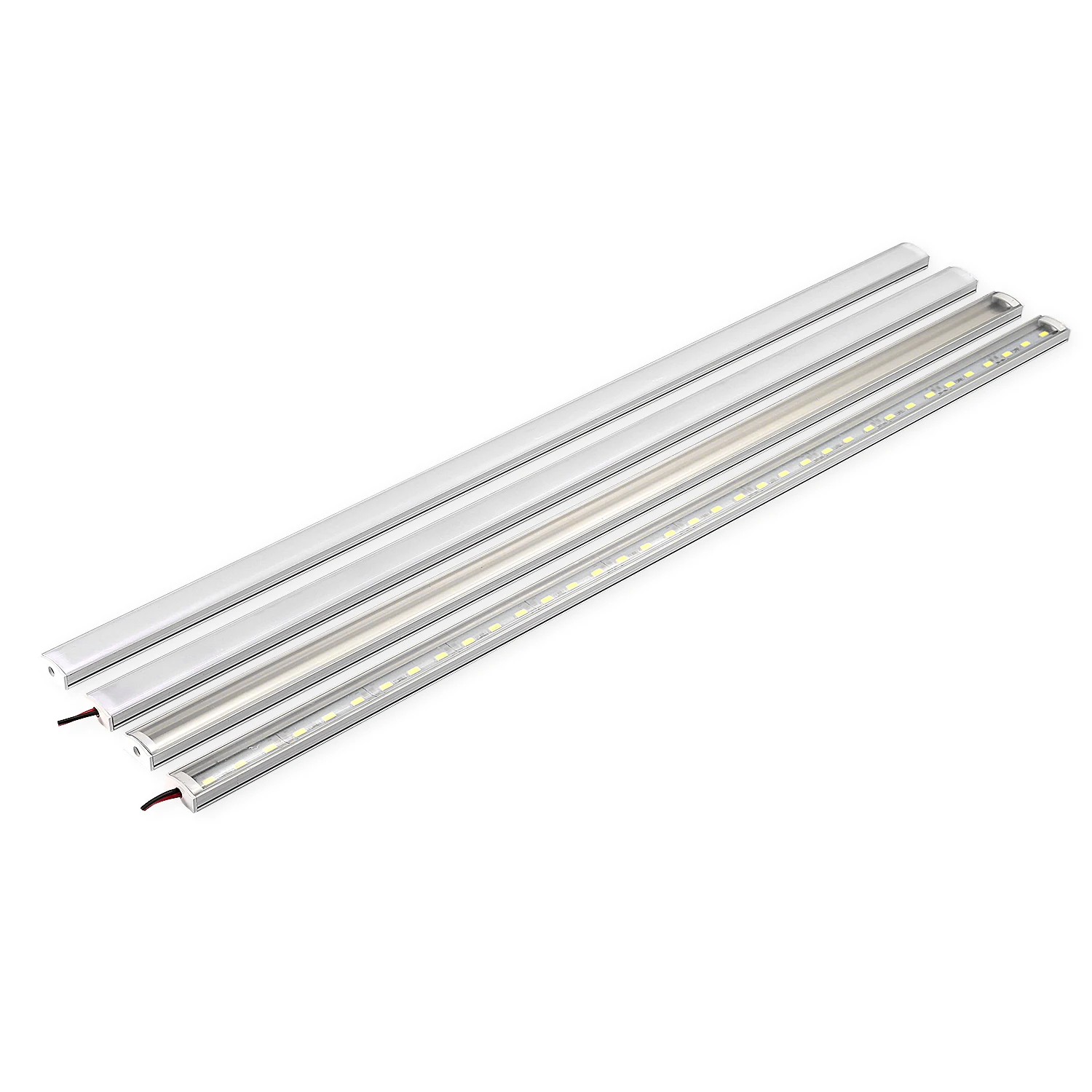 10pcs /20PCS/50cm 5630 5730 DC12V hard rigid bar strip with U aluminum profile shell channel housing cabinet light kitchen | Лампы и