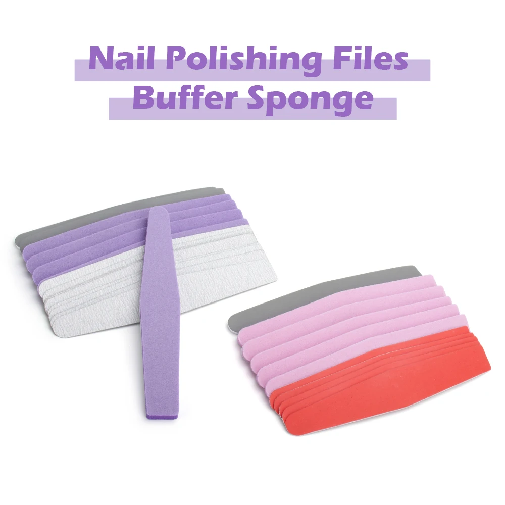 

Nail File Mix Color Nail Art Tool Sponge Sandpaper Polishing Disposable Cuticle Remover Nail Buffers Nails File Manicure Tools
