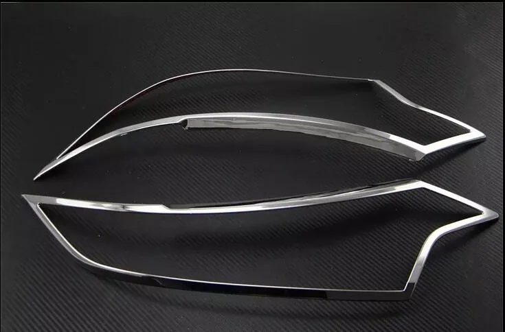 Высококачественная Хромированная передняя фара из АБС пластика для Mitsubishi Outlander