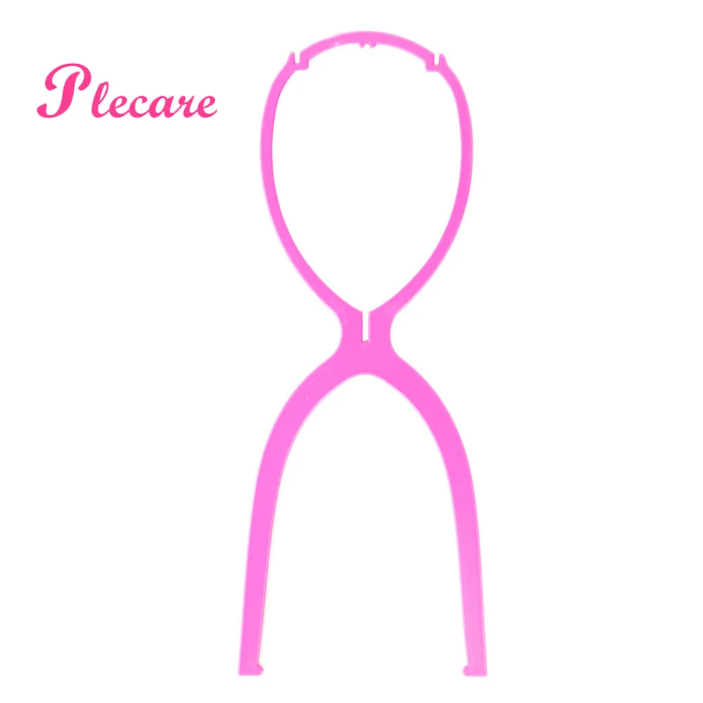 

5PCS 3 color A type lengthened color adjustable wig holder plastic hat display mannequin head/standing portable folding wig hold