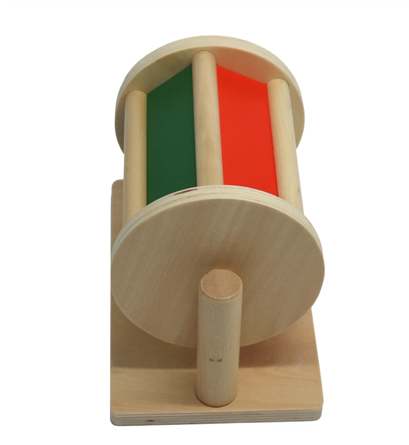 Treeyear Wooden Sensory Spinning Drum with Mirror Montessori Materials Sounds Educational Toys for Children Baby | Игрушки и хобби