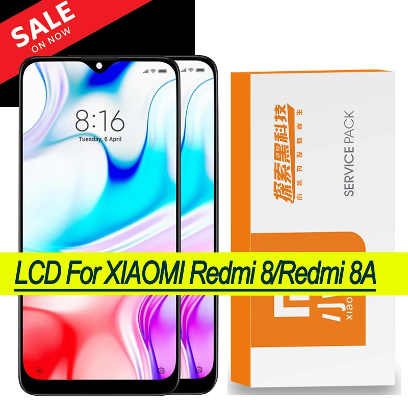 Дисплей с рамкой для Xiaomi Redmi 8A IPS дисплей 6 22 дюйма сенсорным экраном и