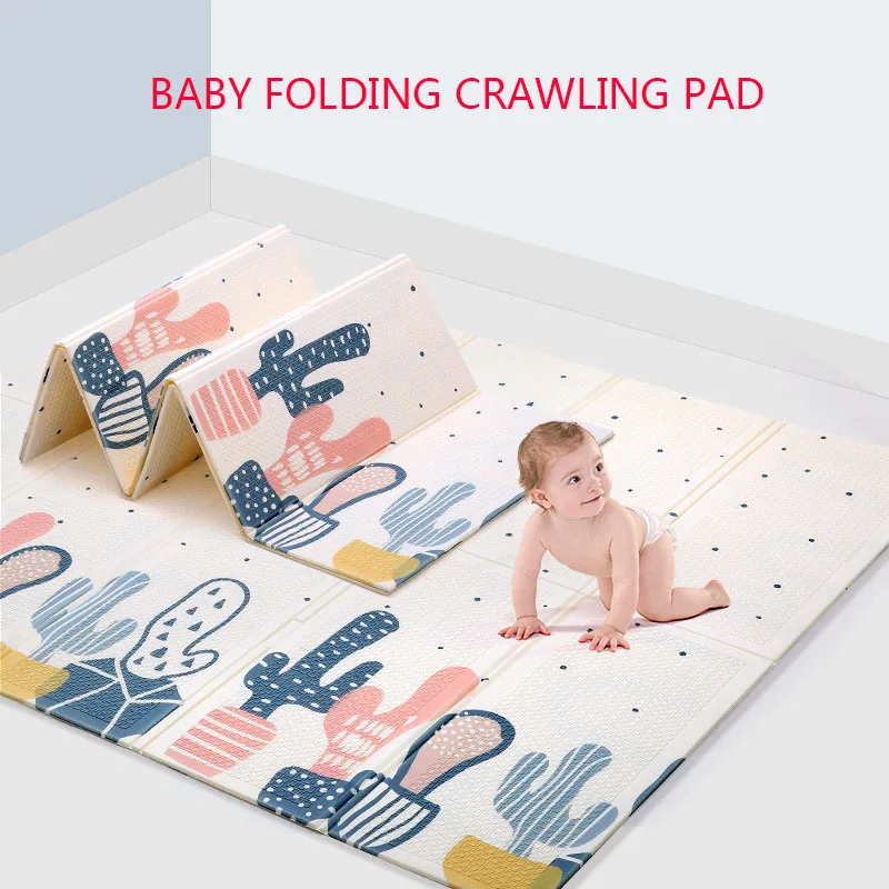 Infant Play Mat Crawling Pad Folding XPE Thickening Environmental Protection Household Children Floor Mat