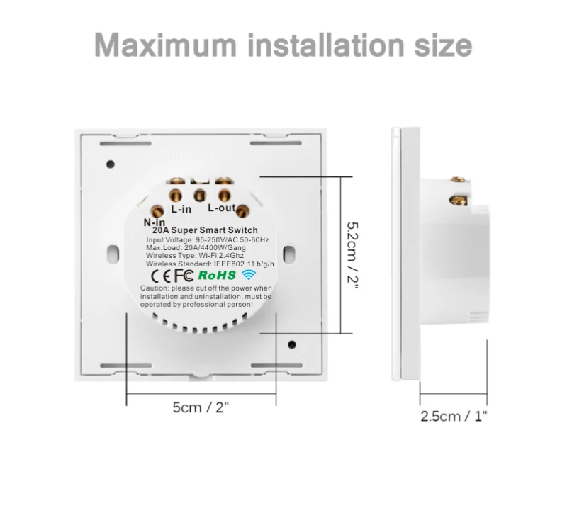 Новый Интеллектуальный Wi Fi переключатель для умного дома Великобритания ЕС
