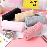 cute plush pencil pouch pen bag for girls stationery large capacity pencil case pen box cosmetic pouch storage bag